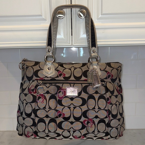 Coach Poppy Signature Glam Tote Bag (#2) - Picture 1 of 16